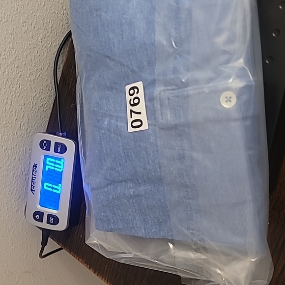 Peter Millar Mens Short Sleeve Polo Shirt Size L Blue Collar Golf Lightweight - Picture 11 of 11